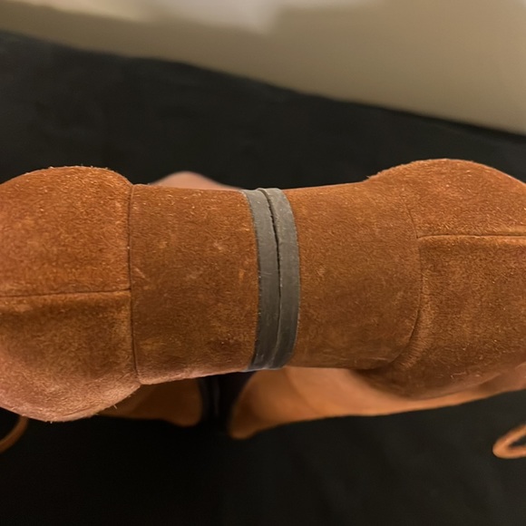 Carritz exposed lace up Oona booties in Rust suede 38/US 8 - Picture 7 of 13